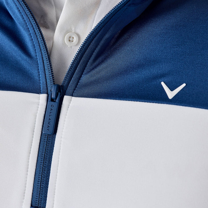 Callaway Legacy Collection Logo Block 1/4 Zip Golf Sweater Bright White - SP25 Men