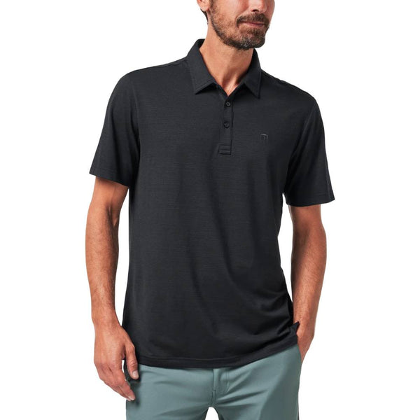 TravisMathew The Heater Golf Polo Black - SS22 Men