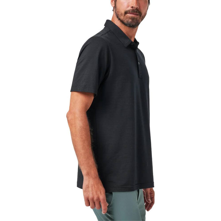 TravisMathew The Heater Golf Polo Black - SS22 Men