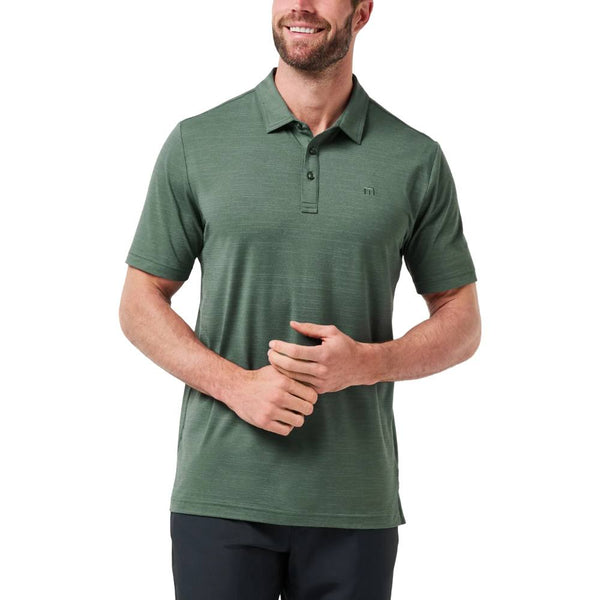 TravisMathew The Heater Golf Polo Balsam Green - FW25 Men
