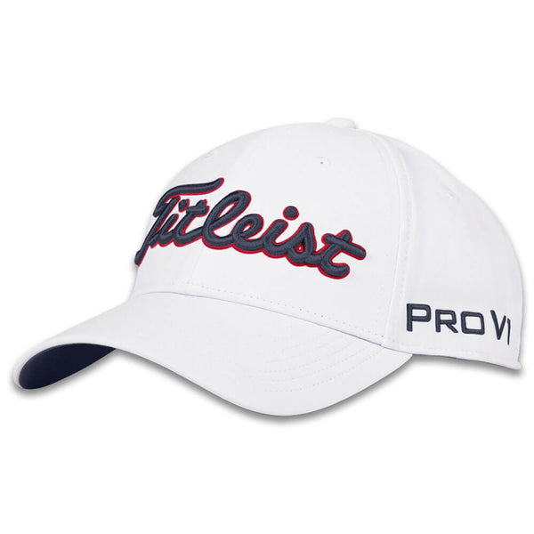Titleist Tour Performance Golf Cap White/Navy/Red - 25 Men