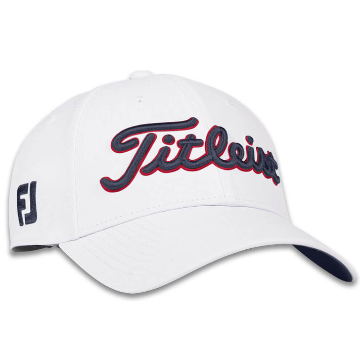 Titleist Tour Performance Golf Cap White/Navy/Red - 25 Men