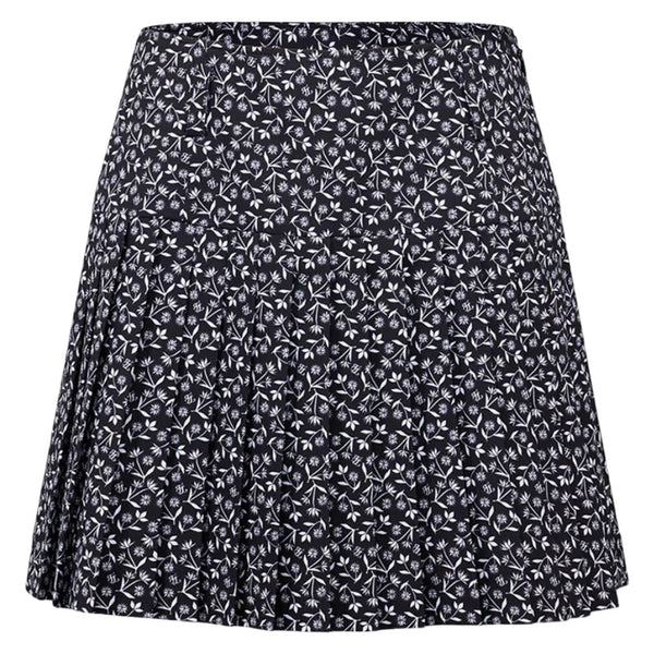 Fairliar High Waist Pattern Golf Skirt Black - SS25 Women