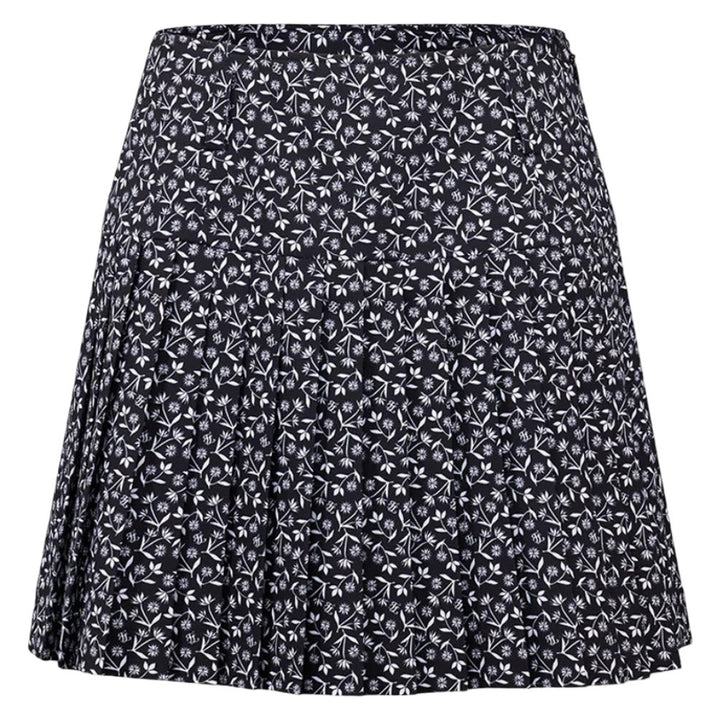 Fairliar High Waist Pattern Golf Skirt Black - SS25 Women
