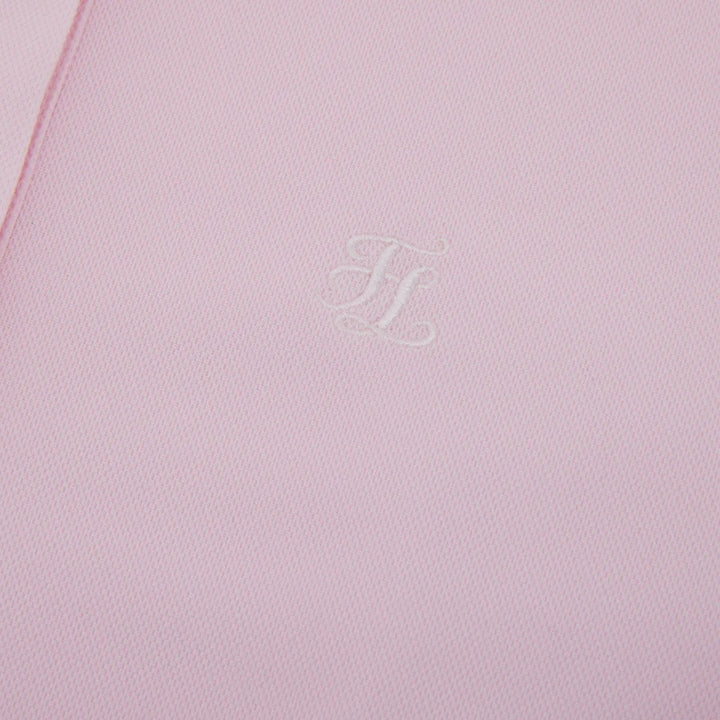 Fairliar Lettering Scarf Shortsleeve Golf Polo Pink - SS25 Women