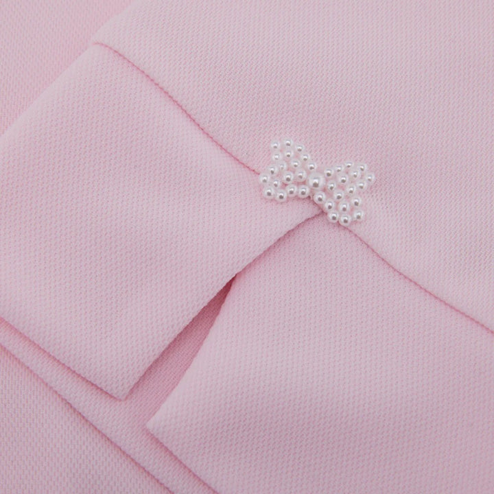 Fairliar Lettering Scarf Shortsleeve Golf Polo Pink - SS25 Women