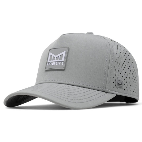 Melin Odysea Stacked Hydro Golf Cap Heather Grey - FA24 Men