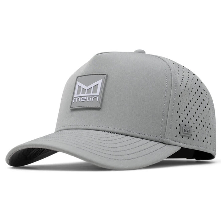 Melin Odysea Stacked Hydro Golf Cap Heather Grey - FA24 Men