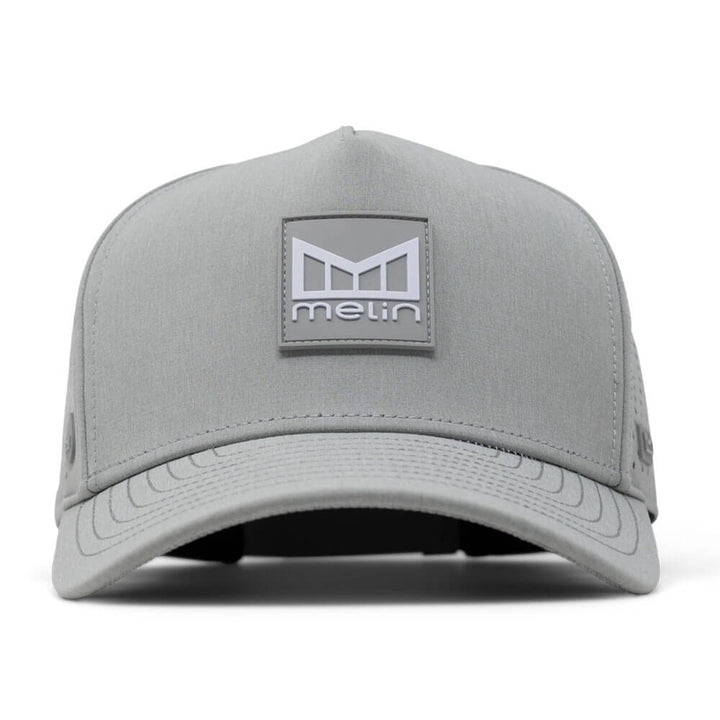 Melin Odysea Stacked Hydro Golf Cap Heather Grey - FA24 Men