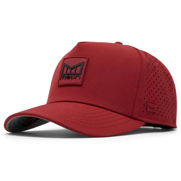 Melin Odysea Stacked Hydro Golf Cap Red - FA24 Men