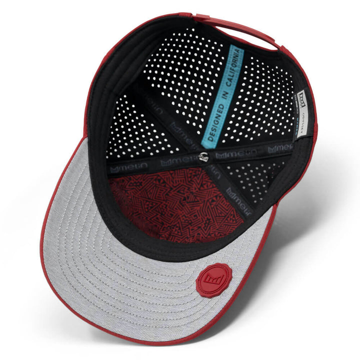 Melin Odysea Stacked Hydro Golf Cap Red - FA24 Men