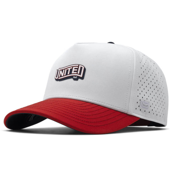 Melin Odysea Americana Hydro Golf Cap White/Red/Navy - SU24 Men