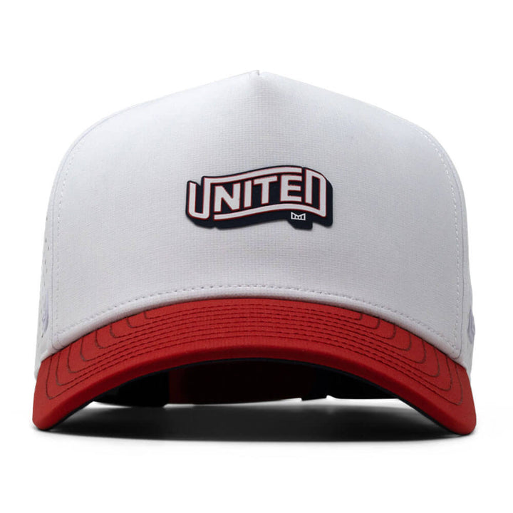 Melin Odysea Americana Hydro Golf Cap White/Red/Navy - SU24 Men