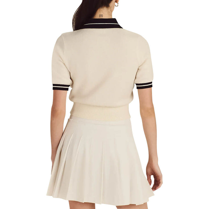 Malbon Mikayla Knit Golf Polo Canvas - FW25 Women