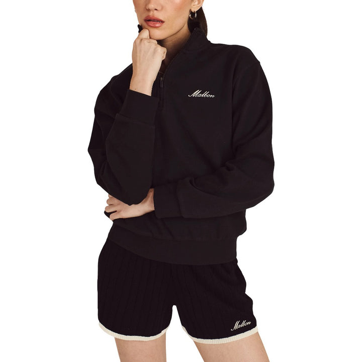 Malbon Delilah Golf Sweatshirt Black - FW25 Women