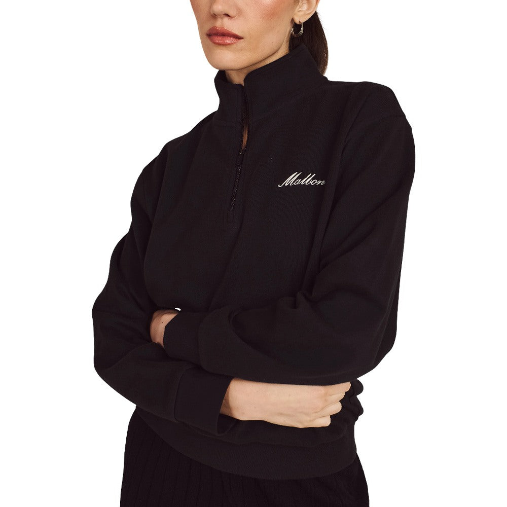 Malbon Delilah Golf Sweatshirt Black - FW25 Women – Golfio