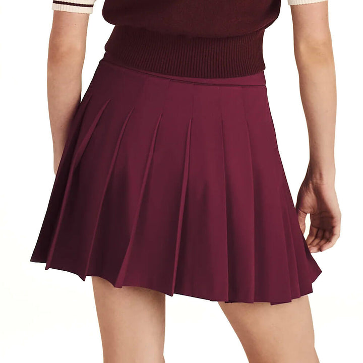 Malbon Rubi Golf Skirt Red Mahogany - FW25 Women