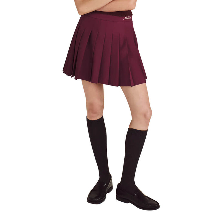 Malbon Rubi Golf Skirt Red Mahogany - FW25 Women