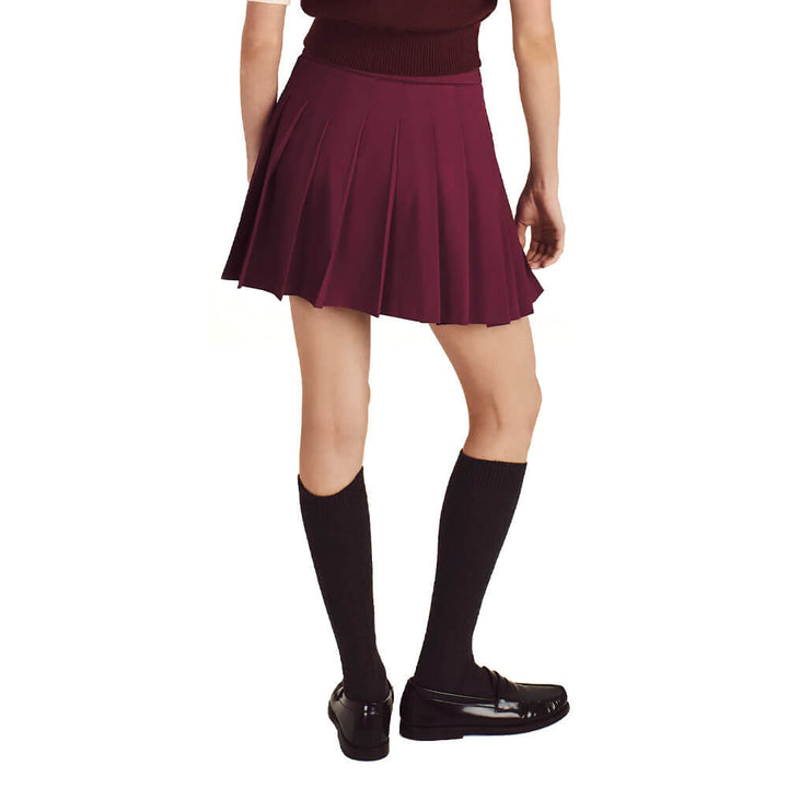 Malbon Rubi Golf Skirt Red Mahogany - FW25 Women