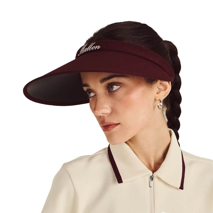 Malbon Claire Golf Visor Red Mahogany - FW25 Women