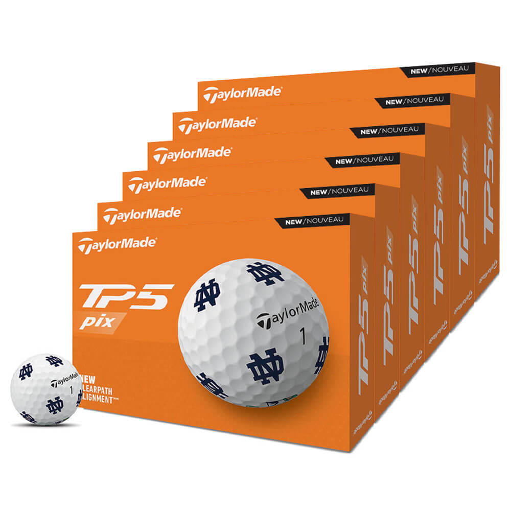 TaylorMade TP5 Pix NCAA 6 Dozen Golf Balls – Golfio