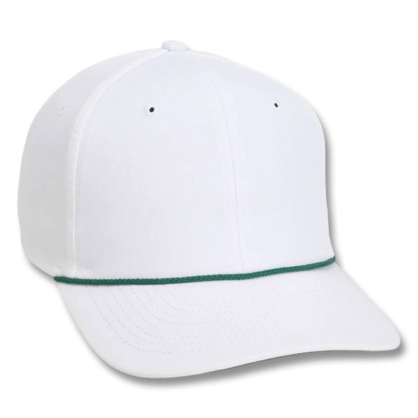 Imperial The Wingman 6-Panel Performance Rope Golf Cap White/Dark Green - 23 Men