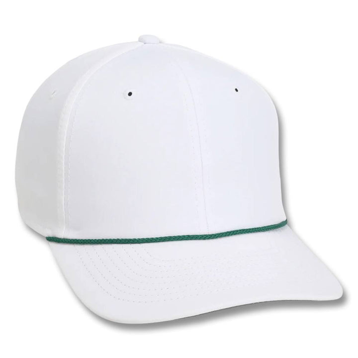 Imperial The Wingman 6-Panel Performance Rope Golf Cap White/Dark Green - 23 Men