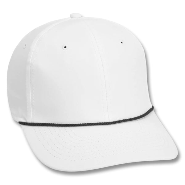 Imperial The Wingman 6-Panel Performance Rope Golf Cap White/Black - 23 Men