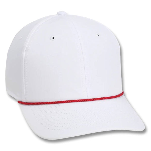 Imperial The Wingman 6-Panel Performance Rope Golf Cap White/Red - 23 Men