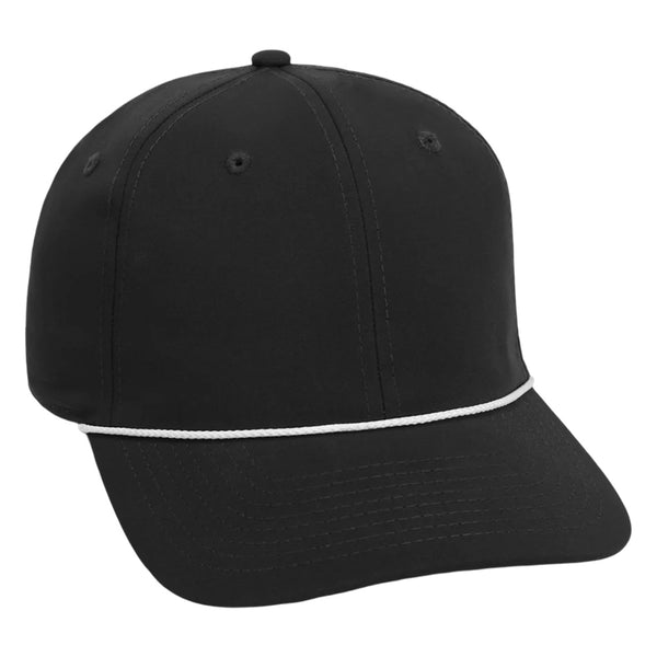 Imperial The Wingman 6-Panel Performance Rope Golf Cap Black/White - 23 Men