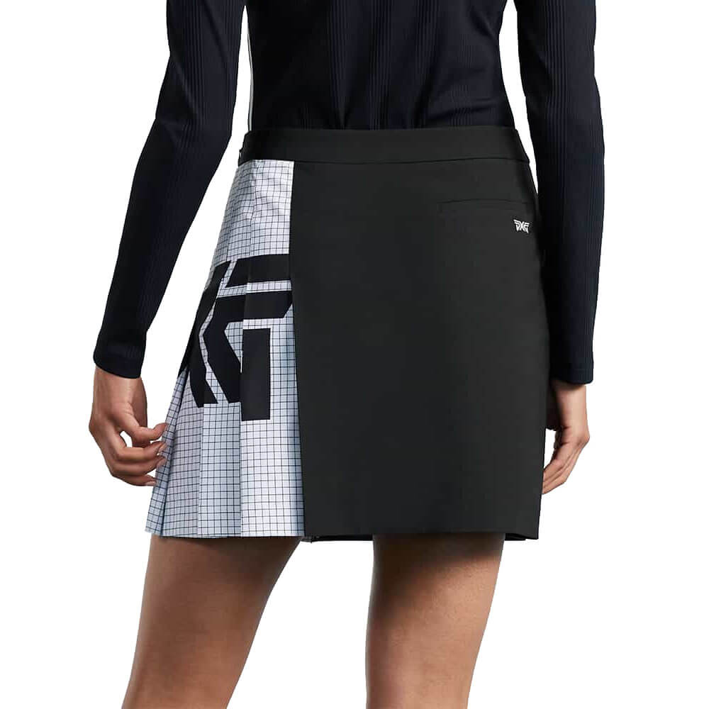 PXG Big Logo Pleated Golf Skirt Black - SS25 Women – Golfio