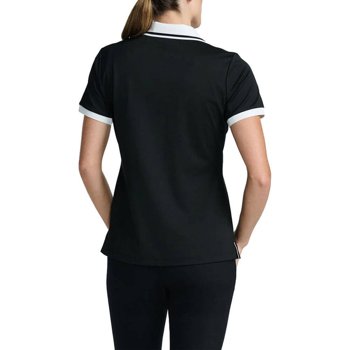 PXG Asymmetrical Snap Collar Golf Polo Black - SS25 Women