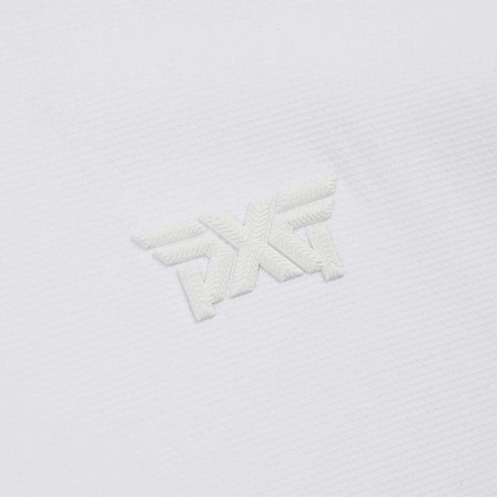 PXG Asymmetrical Snap Collar Golf Polo White - SS25 Women