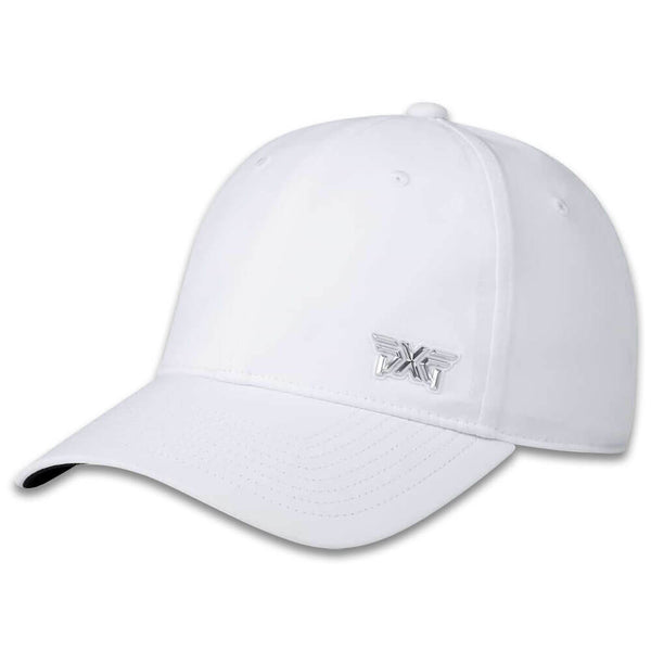 PXG Metallic Minimalist Unstructured Golf Cap White - SS25 Women
