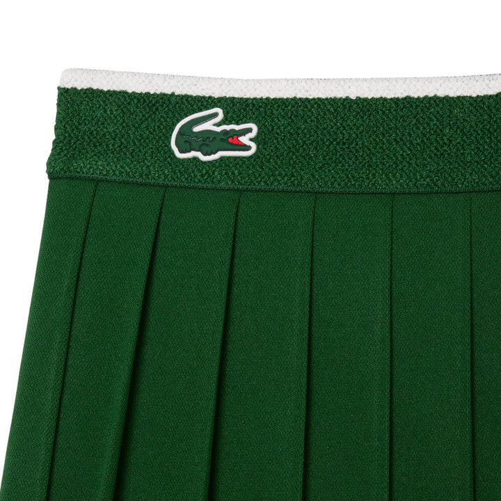 Lacoste Ultra Dry Tennis Heritage Stretch Golf Skirt Green/White - FW25 Women