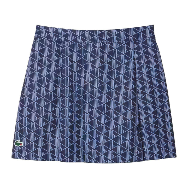 Lacoste Ultra Dry Stretch Lined Golf Skirt Navy Blue/Purple - FW25 Women