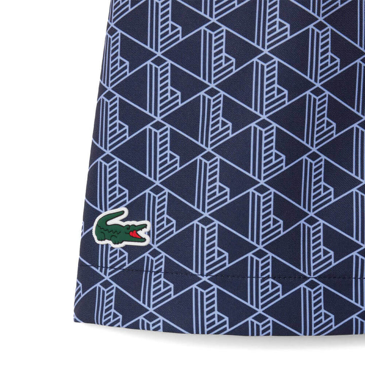 Lacoste Ultra Dry Stretch Lined Golf Skirt Navy Blue/Purple - FW25 Women