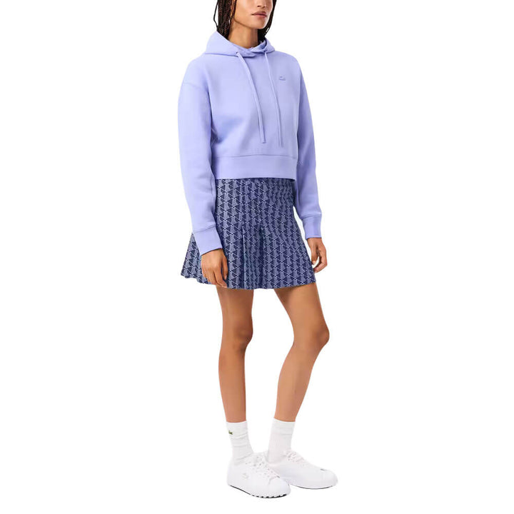 Lacoste Ultra Dry Stretch Lined Golf Skirt Navy Blue/Purple - FW25 Women