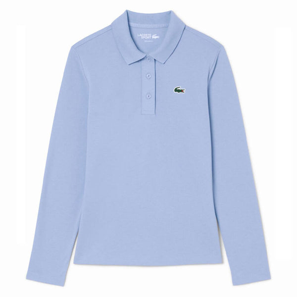 Lacoste Thermo-Regulating UV Protect Longsleeve Golf Polo Purple - FW25 Women