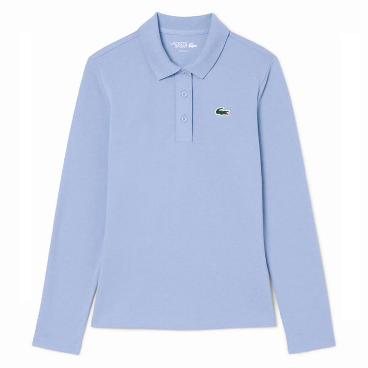 Lacoste Thermo-Regulating UV Protect Longsleeve Golf Polo Purple - FW25 Women