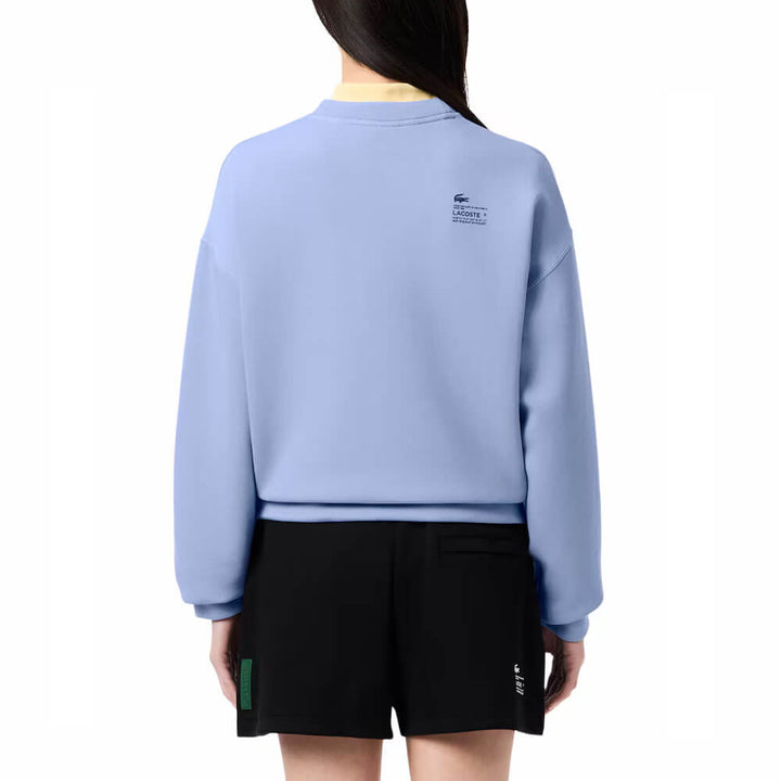 Lacoste Oversized Cotton Golf Sweatshirt Purple - FW25 Women