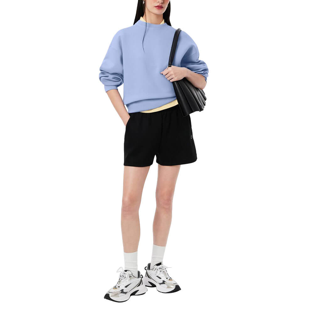 Lacoste Oversized Cotton Golf Sweatshirt Purple - FW25 Women – Golfio