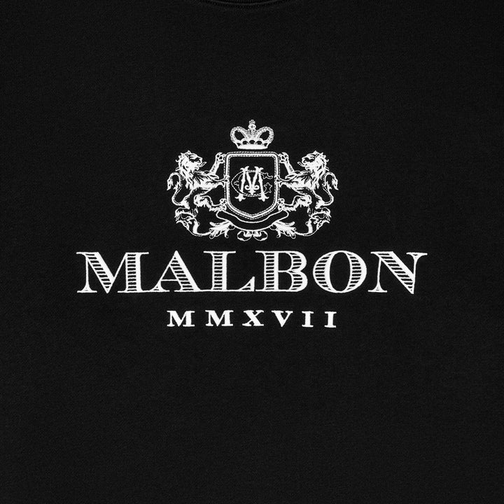 Malbon Monarch Crewneck Golf Sweatshirt Black - FW25 Men
