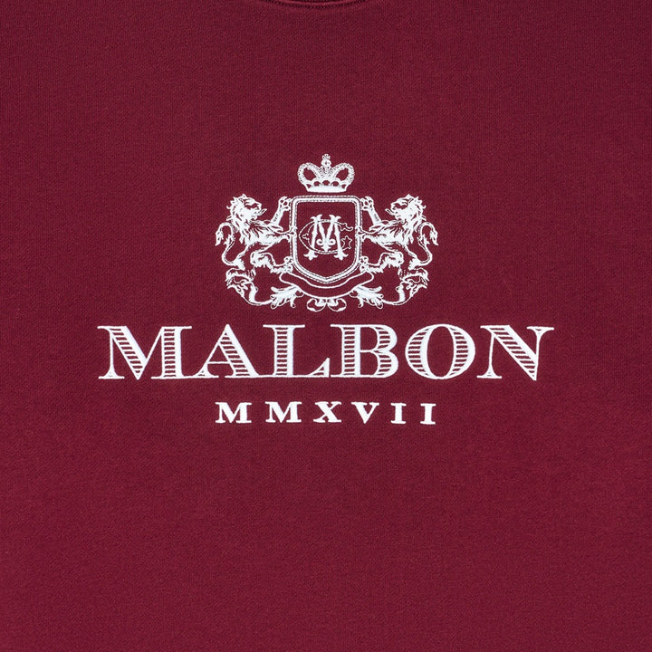 Malbon Monarch Crewneck Golf Sweatshirt Red Mahogany - FW25 Men