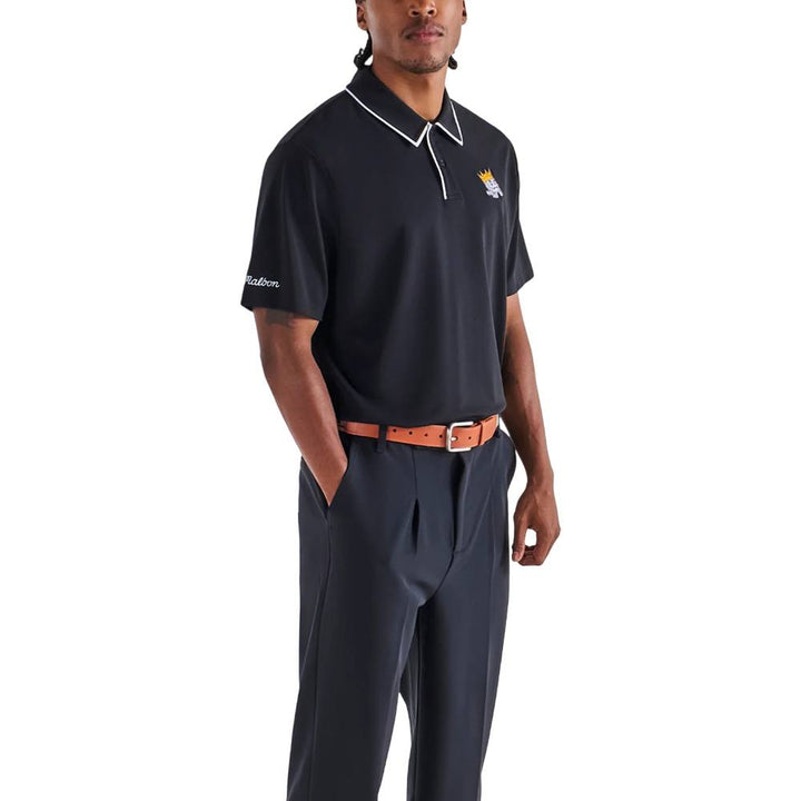Malbon Fairway Monarch Golf Polo Black - FW25 Men