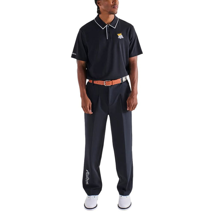 Malbon Fairway Monarch Golf Polo Black - FW25 Men