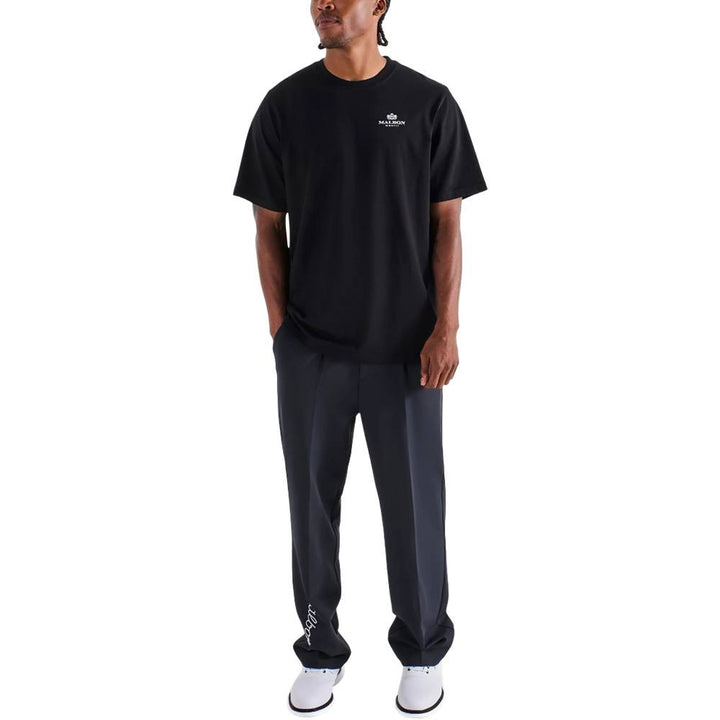 Malbon Bermuda Monarch Golf T-Shirt Black - FW25 Men