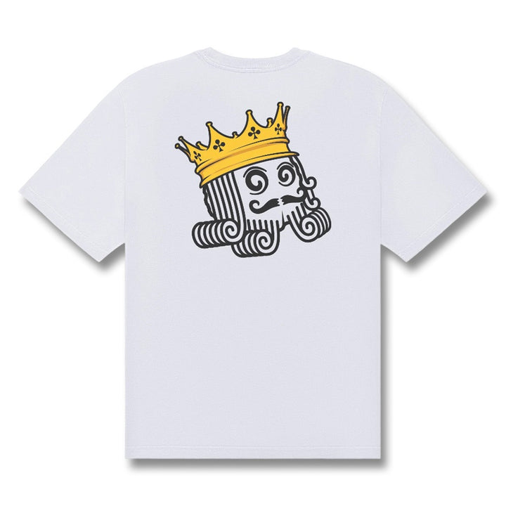 Malbon Bermuda Monarch Golf T-Shirt White - FW25 Men