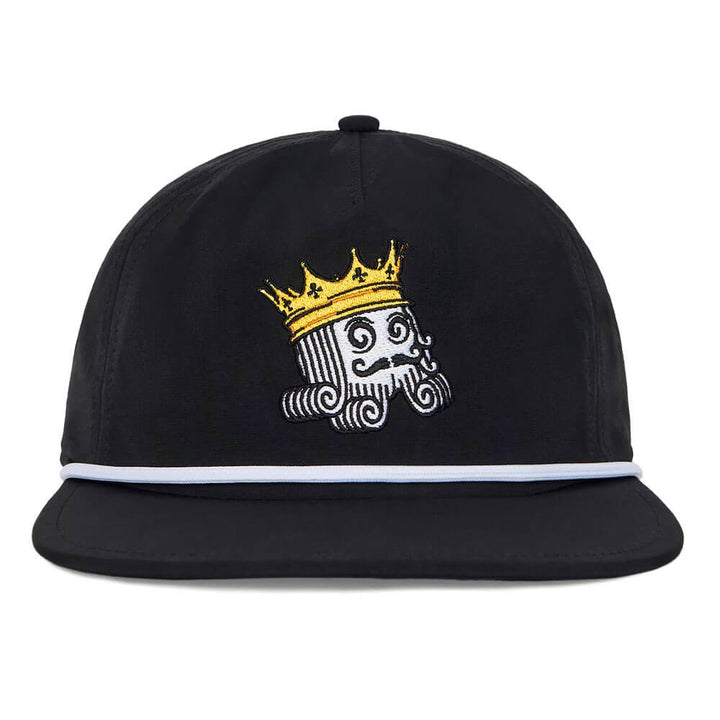 Malbon Monarch Rope Hat Golf Cap Black - FW25 Men