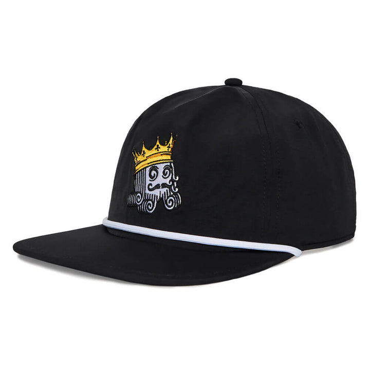 Malbon Monarch Rope Hat Golf Cap Black - FW25 Men